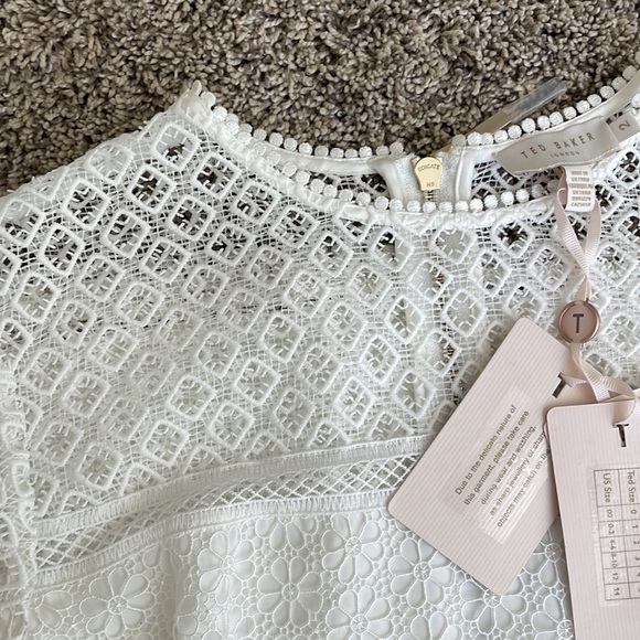 NWT Ted Baker London Yanahli Lace Detail Dress size TB 2, US 6 - Picture 8 of 11